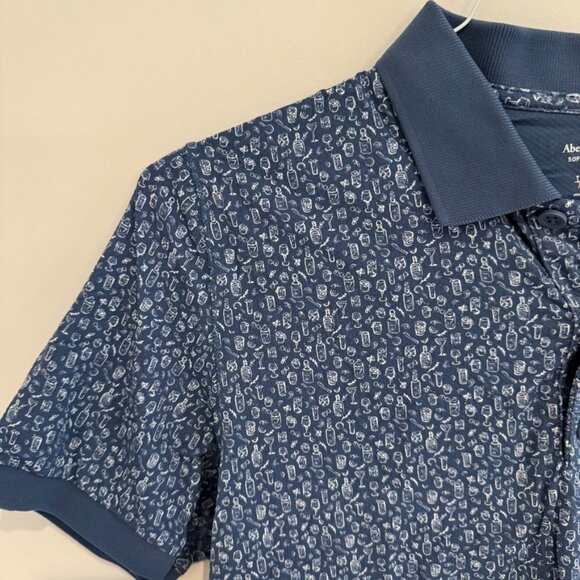 Abercrombie & Fitch Blue Golf Shirt Size Small Like New - Picture 2 of 2